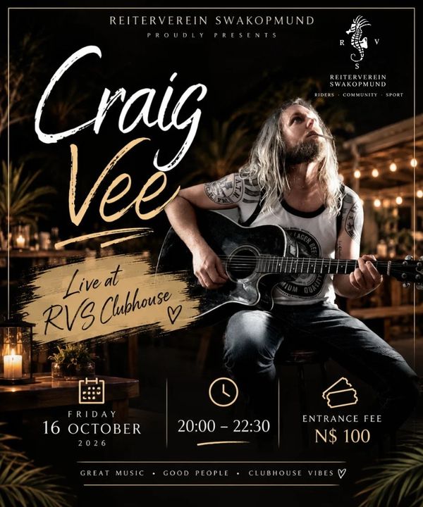 Craig Vee Live at RVS Clubhouse poster