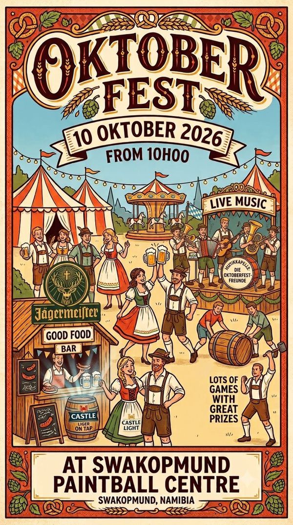 Oktoberfest at Swakopmund Adventure Park & Paintball Centre poster