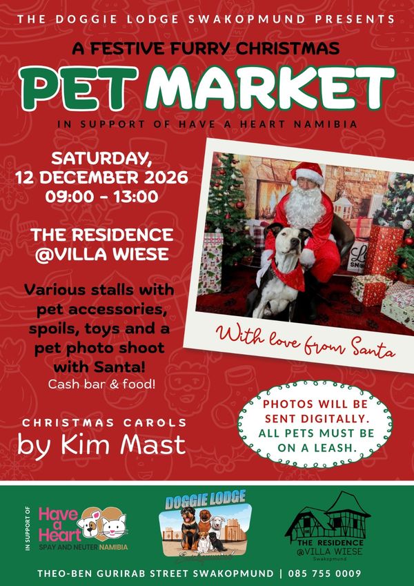 A Festive Furry Christmas Pet Market poster