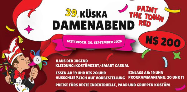 39. Küska Damenabend — Paint the Town Red poster