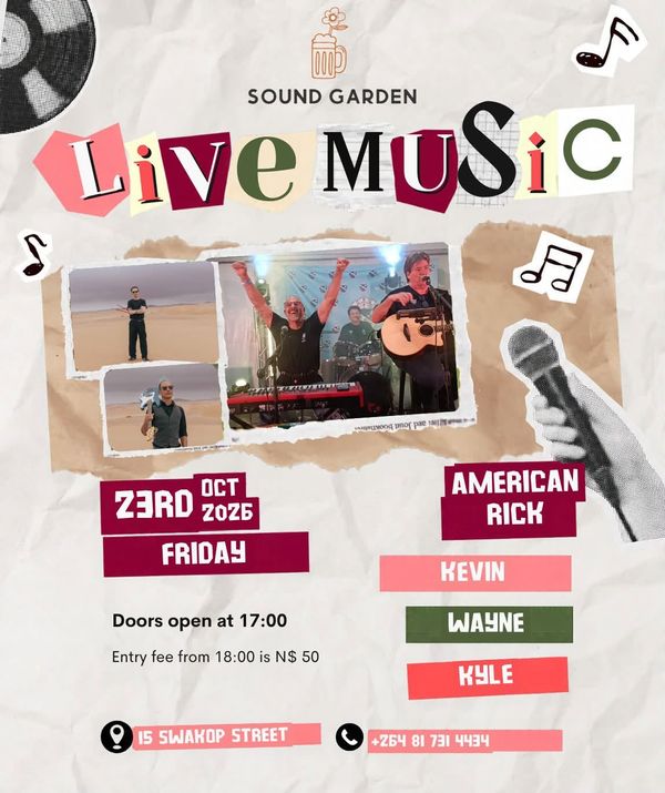 Live Music at Sound Garden — American Rick, Kevin, Wayne & Kyle poster